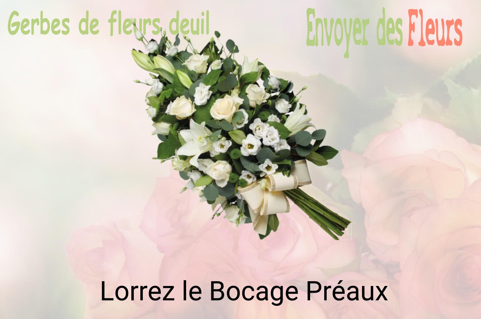 Gerbe de fleurs de deuil livrée à Lorrez-le-Bocage-Préaux